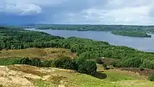 The view from Himmelbjerget to Julsø.