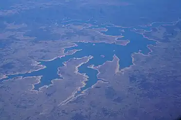 Lake Eucumbene viewed from the air