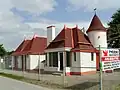 The old 'Joy Oil' 1930s-era Gas Station.