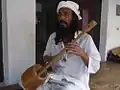 Musician from Bangladesh playing the Ektara