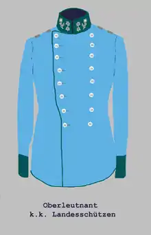 Oberleutnant der Landeschützen(1st Lieutenant Mountain Infantry)