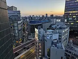 Landscape of Tokyo seen from top floors of Sumitomo Fudosan Roppongi Grand Tower