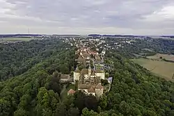 Langenburg with the Langenburg Castle in the foreground