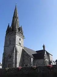 The church of Saint-Hervé, in Lanhouarneau