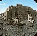 Karnak, Egypt; Great Statues., n.d., Goodyear. Brooklyn Museum Archives