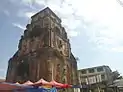 Sinking bell tower of Laoag