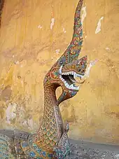 Naga guarding Anouvong's Wat Sisaket in Vientiane