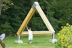 Impossible Triangle sculpture, Gotschuchen, Austria