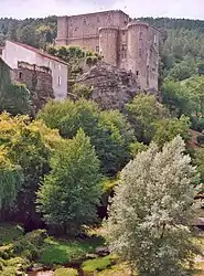 The castle in Largentière