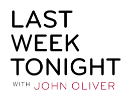 Black and red text on a white background reading "Last Week Tonight with John Oliver".