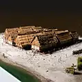 Scale model of the lacustrine village of Cortaillod-Est