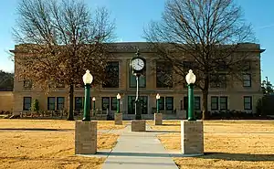 The LeFlore County Courthouse is one of five sites in Poteau listed on the National Register of Historic Places