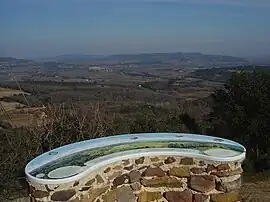 The orientation table at the Gardie lookout