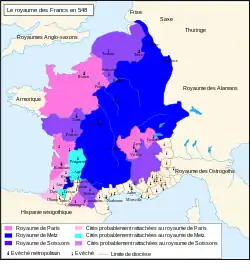 Division of Vasconia between the Frankish sovereigns (548).