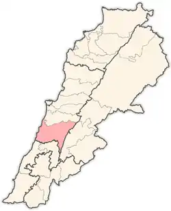 Location in Lebanon