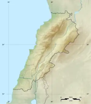 Battle of Arsal (2014) is located in Lebanon