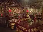 The interior of Lecheng Temple