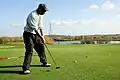 Golfer at Lee Valley Golf Course