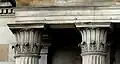 19th-century porch of the Royal College of Physicians of Edinburgh, Queen Street, Edinburgh, Scotland,