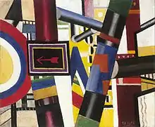 Fernand Léger 1919, The Railway Crossing, oil on canvas, 53.8 × 64.8 cm, The Art Institute of Chicago