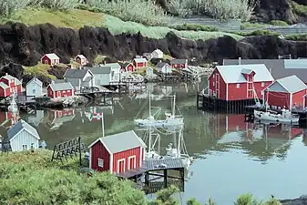 A Norwegian fishing village