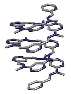 Intramolecular self-assembly of a foldamer