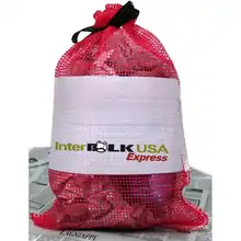 Mesh bag used for retail sales