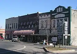 The town square in Lewisburg