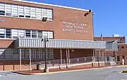 Front entrance of Reginald F. Lewis High School in Hamilton Hills (2007)