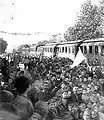 Crowd celebrating the liberation of Edessa (First Balkan War)