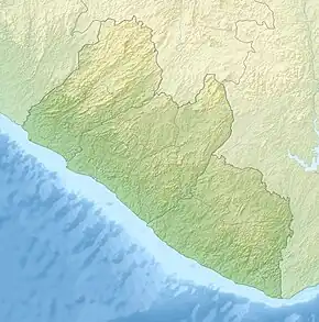 Map showing the location of Sapo National Park