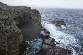 The cliffs of Xodre in Lifou