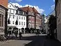 Lille Torv, one of many cobblestone squares