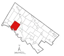 Location of Limerick Township in Montgomery County, Pennsylvania