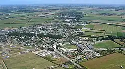 Looking southwest across Lincoln from the air, December 2005