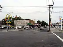 Looking east at Springfield Boulevard in Cambria Heights