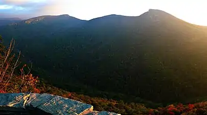 Hawksbill and Sitting Bear as seen from Wiseman's View