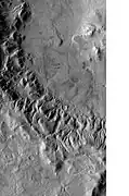 Lipik Crater Channels, as seen by THEMIS.