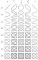 Lissajous figures: various frequency relations and phase differences