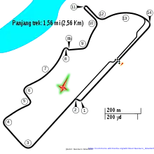 Layout of the Putrajaya Street Circuit