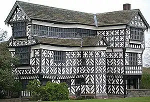 The south range of Little Moreton Hall, Cheshire, England