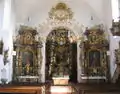 Interior of St. Wenceslaus's parish church, built 1715-1718