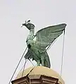 One of the two Liver Birds that sit atop each tower of the building