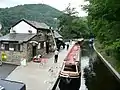 Llangollen canal wharf.