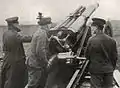 Loading a 60 pdr gun