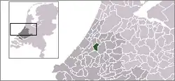 Location of Zoeterwoude-Dorp