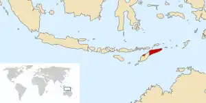 Location of East Timor Province