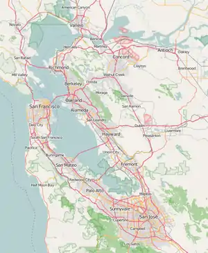 Stanford is located in San Francisco Bay Area