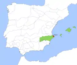 Taifa Kingdom of Dénia, c. 1037.