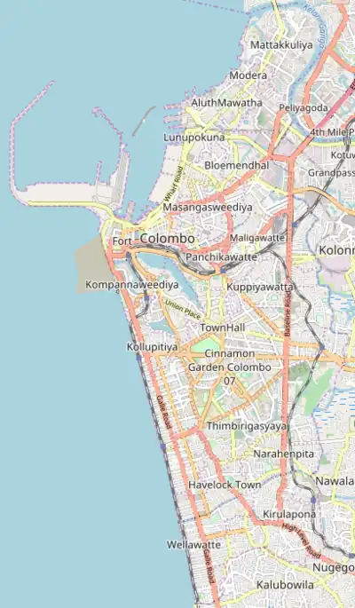 Port City Colombo is located in Colombo Municipality